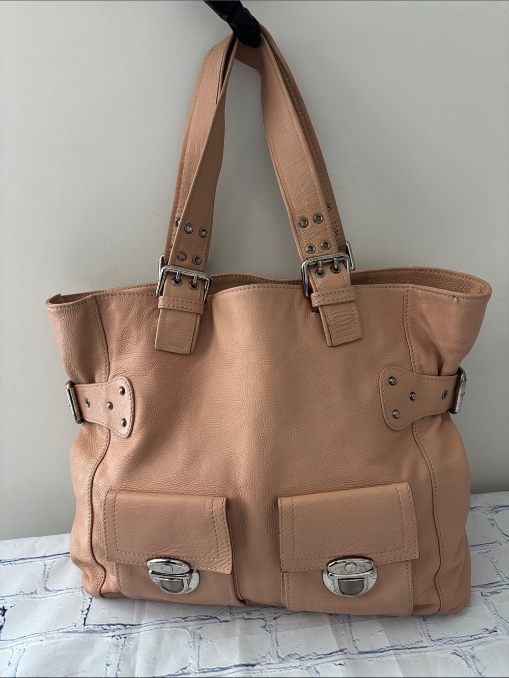 Vintage Marc Jacobs Collection Leather Tote Bag Suede Lining Made in Italy - Picture 2 of 16